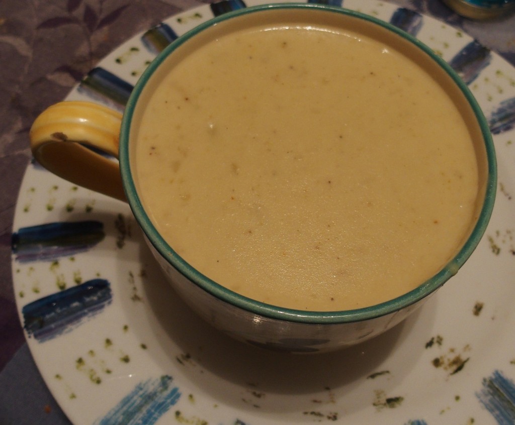 recette soupe pommes terre gingembre feta velouté